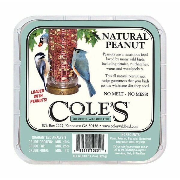 Coles Wild Bird Products Cole'S Suet Cake, 11.75 Oz NPSU